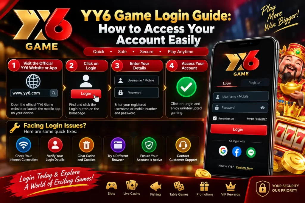 YY6 Game login guide for accessing your account
